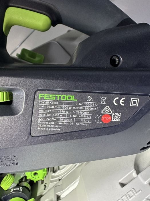 Festool  TSV 6O KEBQ
função de pré-TSV 6O KEBOTSV 6O KEBOTSV 6O KEBOTS
