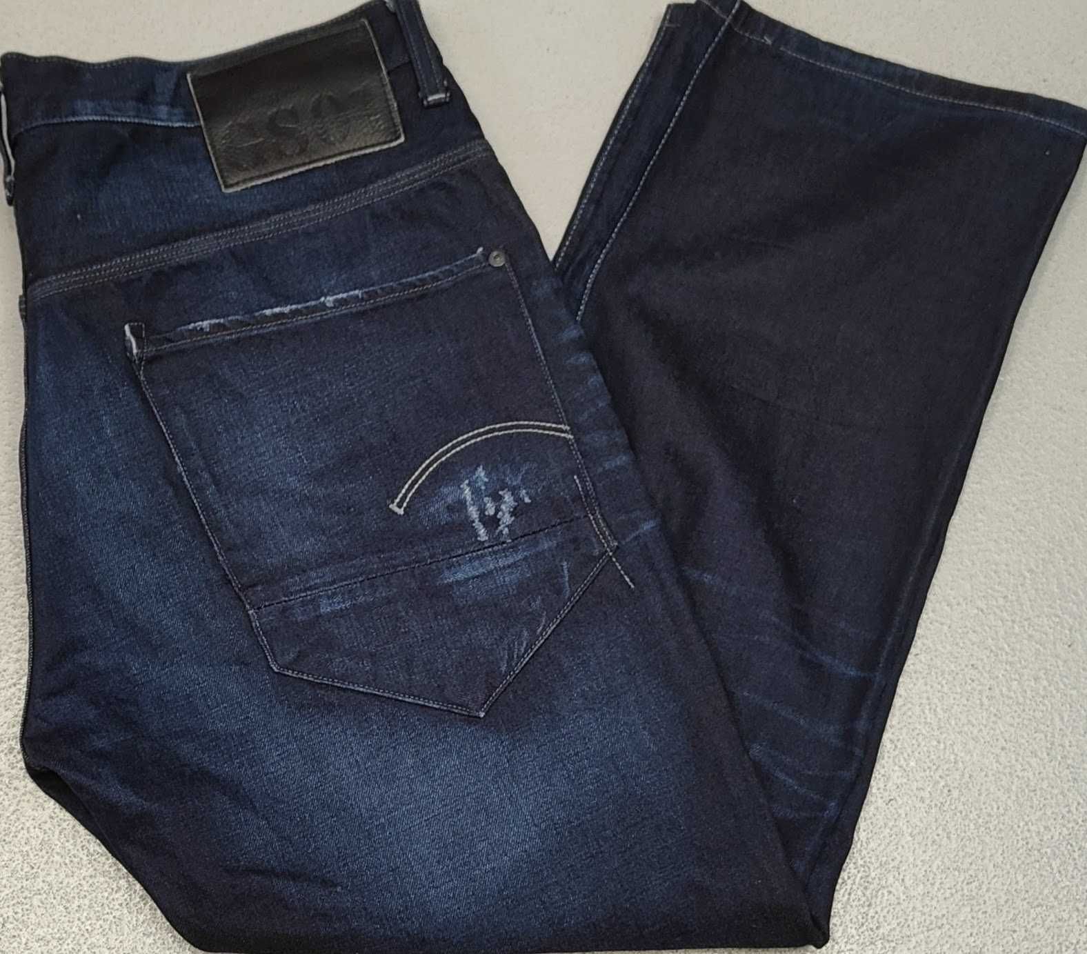 R) G-STAR RAW oryginalne spodnie jeansowe Roz.38/32