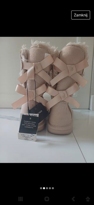 buty emu ze skóry zamszowej, nowe nie noszone