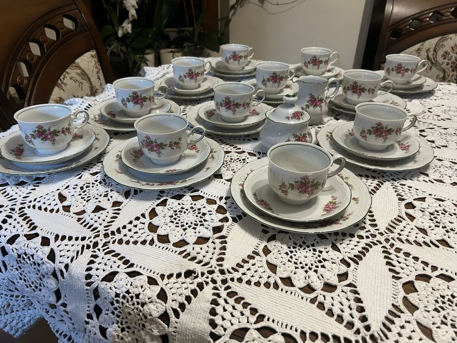 Zestaw porcelany Mitterteich Bavaria – serwis kawowy, vintage, Niemcy