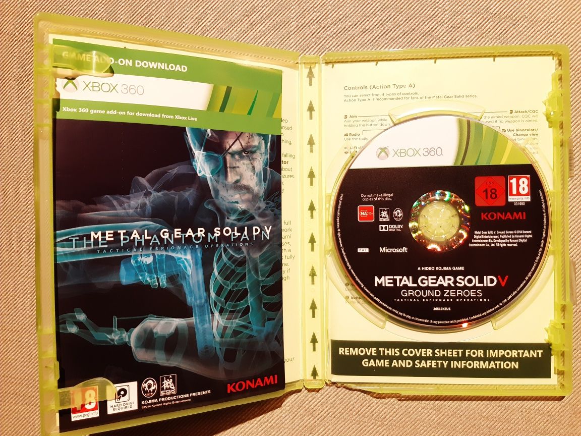 Gra Metal Gear Solid 5 na xbox 360