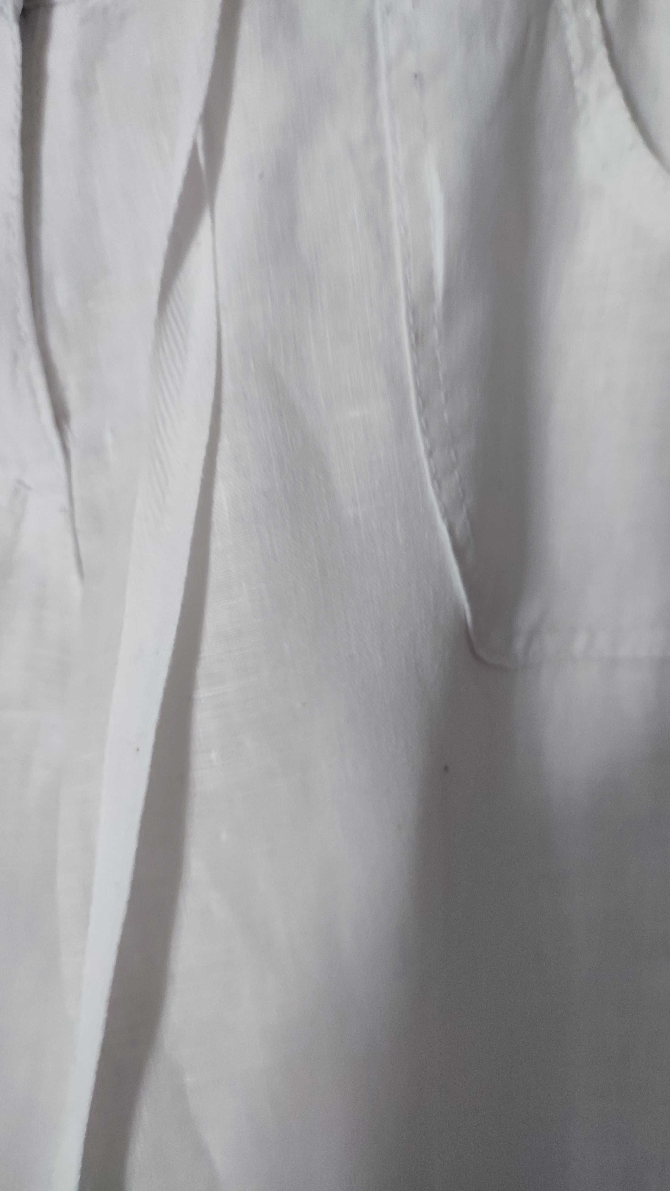Spodnie lniane damskie białe rozmiar 10