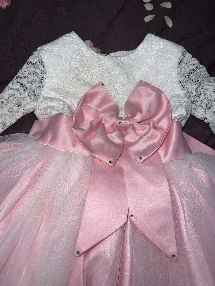 Рожева сукня, сукня пишна, сукня для дівчинки, плаття рожеве