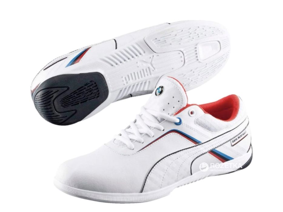 Puma кроссовки кожаные белые