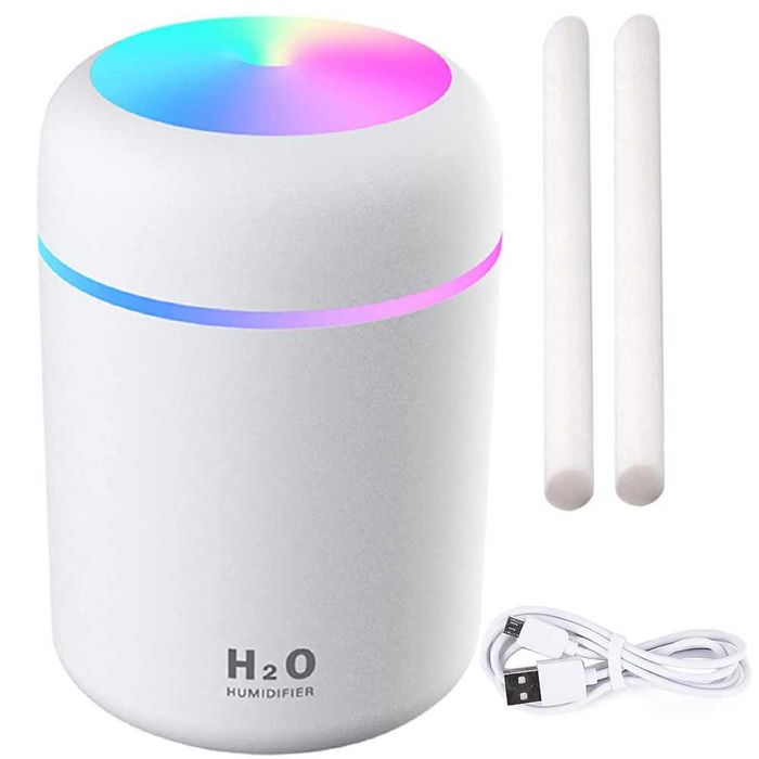 Nawilżacz powietrza dyfuzor zapachowy aromaterapia mgiełka USB RGB