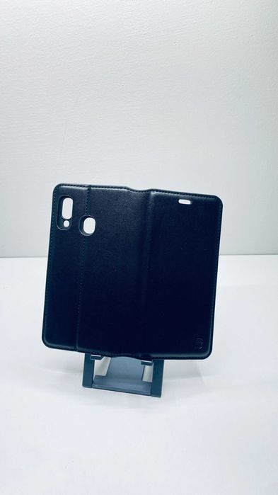 Etui z klapką do Samsung A20e Z Funkcją Portfela czarny