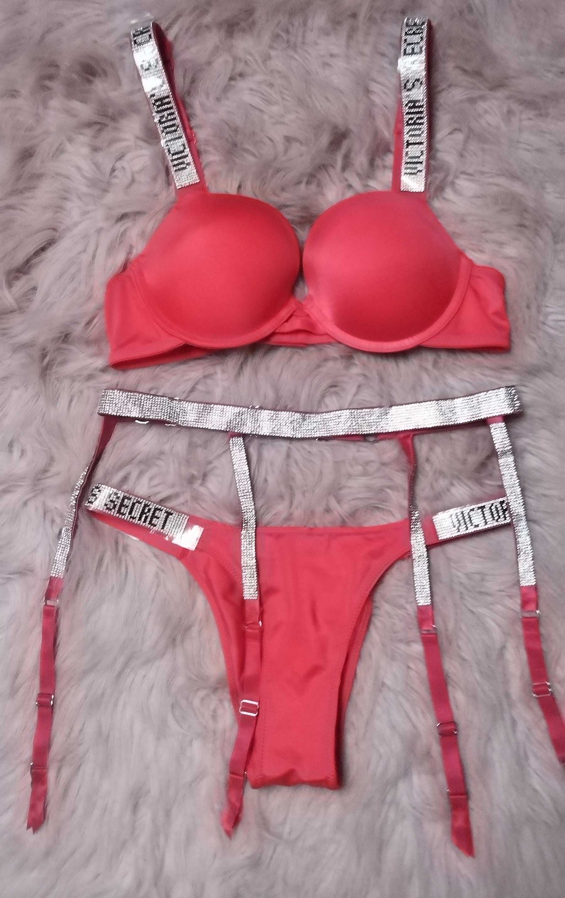 Victoria secret szelko do stanika ramiaczka cyrkonie bielizna prezent