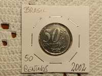 Brasil - moeda de 50 centavos de 2002