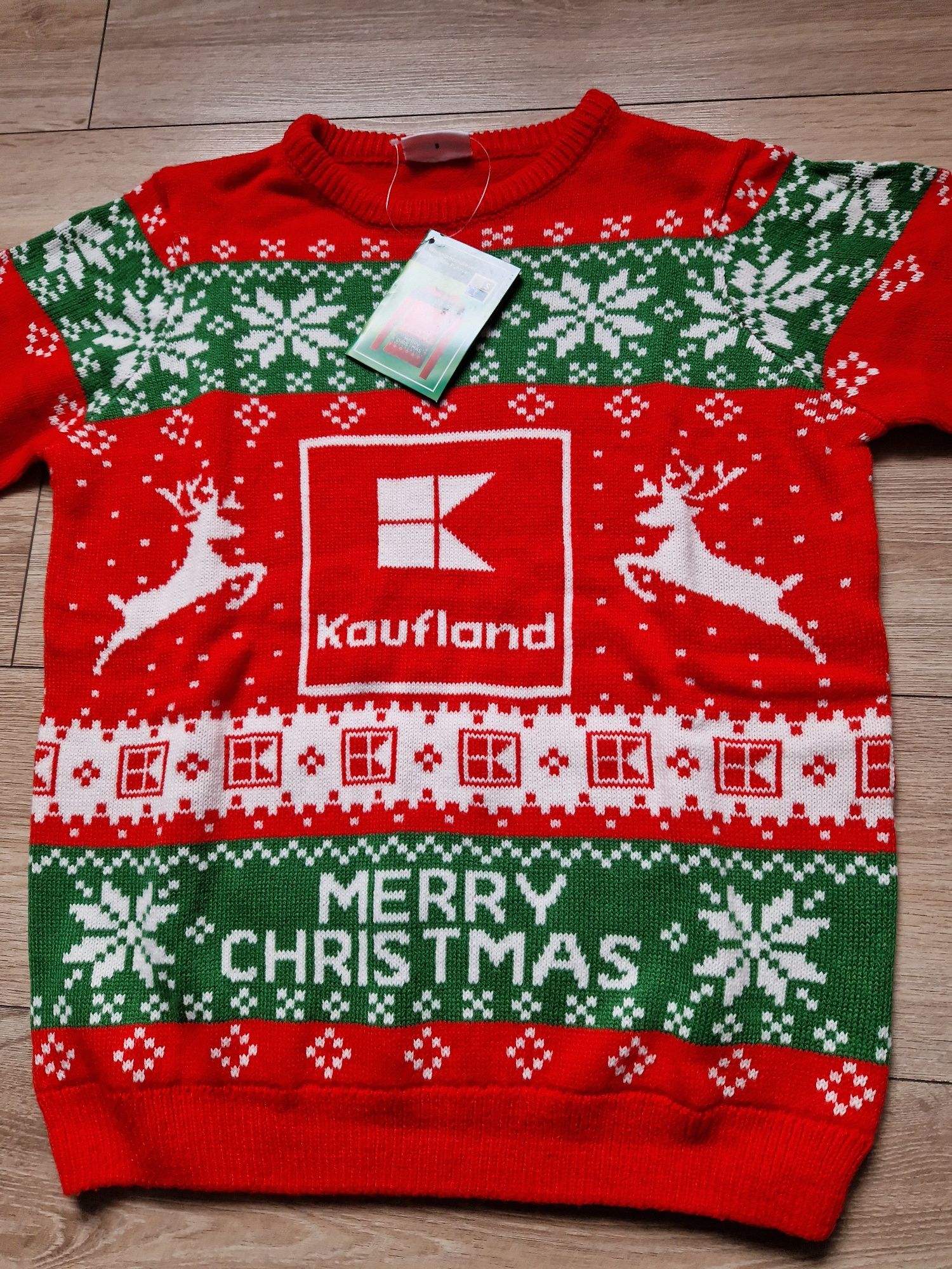 Sweter sweterek świąteczny Kaufland rozm. S NOWY