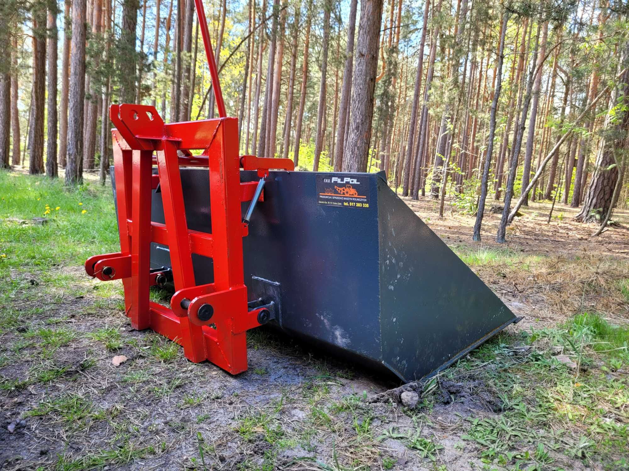 Łycha łyżka z kiprem kiper na tył ciągnika 1,5m 1,8m 2m DOSTAWA