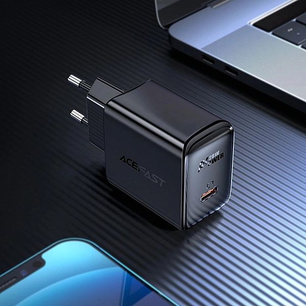 Acefast szybka ładowarka sieciowa USB Typ C 20W Power Delivery biały (