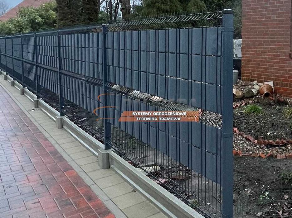 SŁUPKI do ogrodzenie PANELOWE 60x40x2 mm - 230 cm 2,3 m | MOCNE 2,0 mm