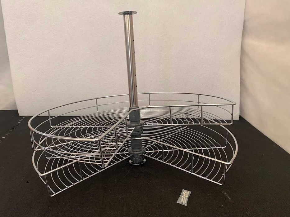 Obrotowe 2 kosze  do kuchni chrom fi 690 mm