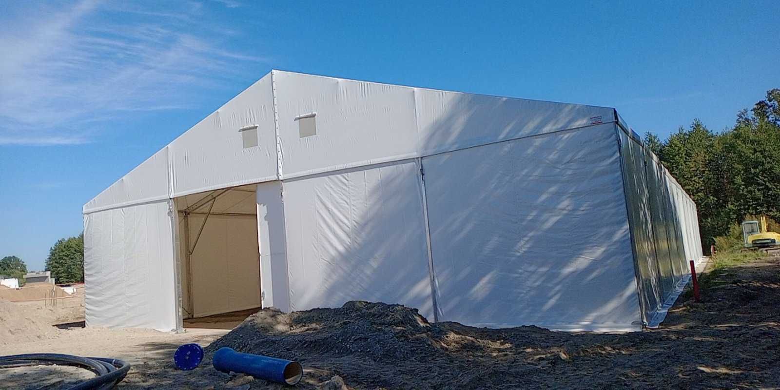 Używana Hala Magazynowa 20x40x4m pcv