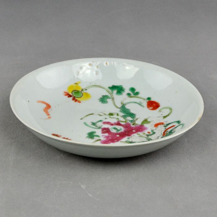 Prato em Porcelana da China, dinastia Qing – Séc. XIX
