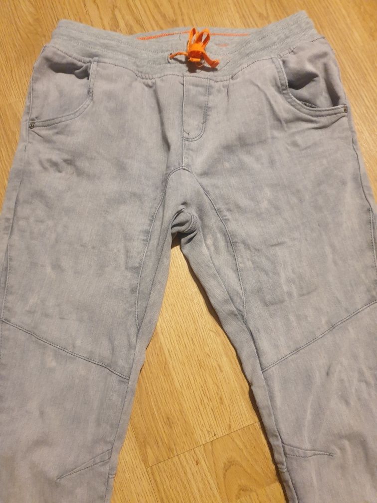 Spodnie chłopięce jeansowe szare 170 chapter