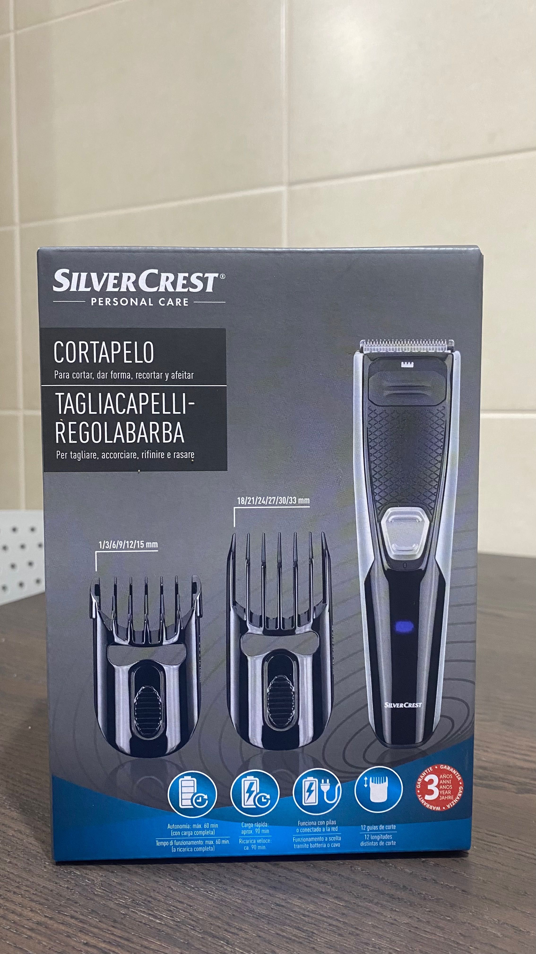 Máquina de cortar o cabelo SilverCrest nova