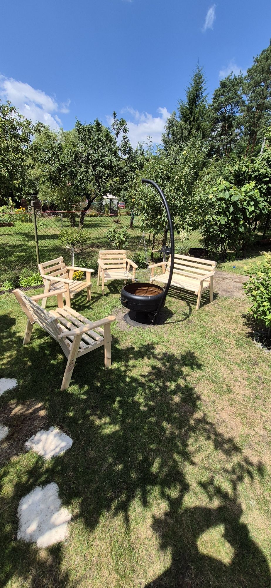 Meble ogrodowe nowe masywne