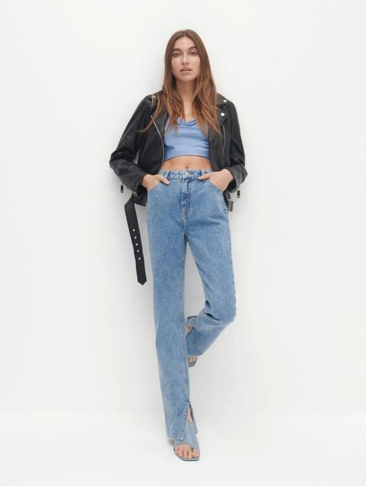 Джинси straight Reserved з розрізами