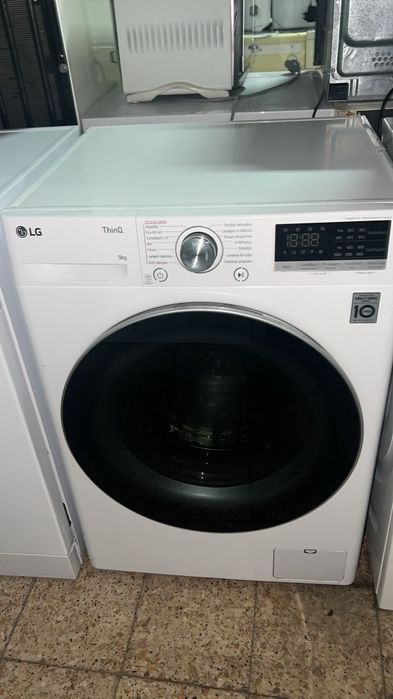 Máquina de Lavar LG ThinQ 9kg – Vapor & Inverter