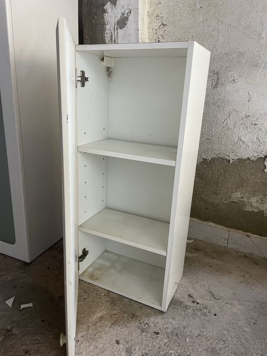 Armário de parede madeira branco