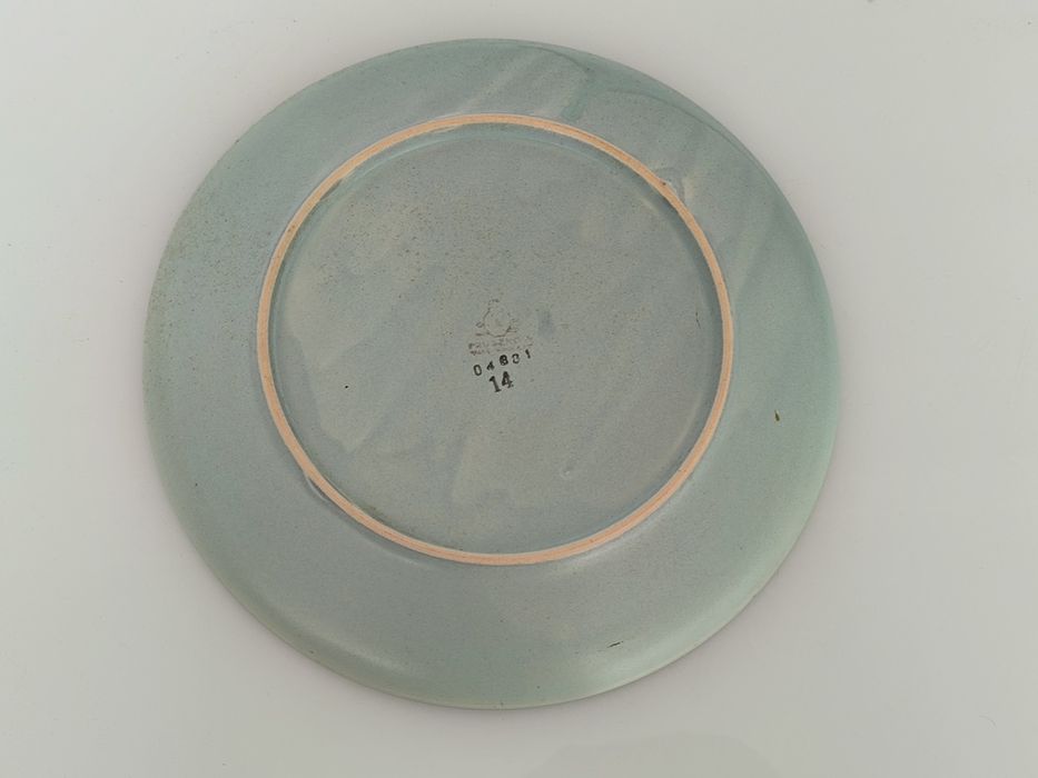 Patera talerz Pruszków Zielony PRL