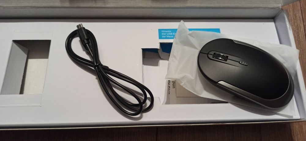 klawiatura i mysz bezprzewodowa iclever - nowa