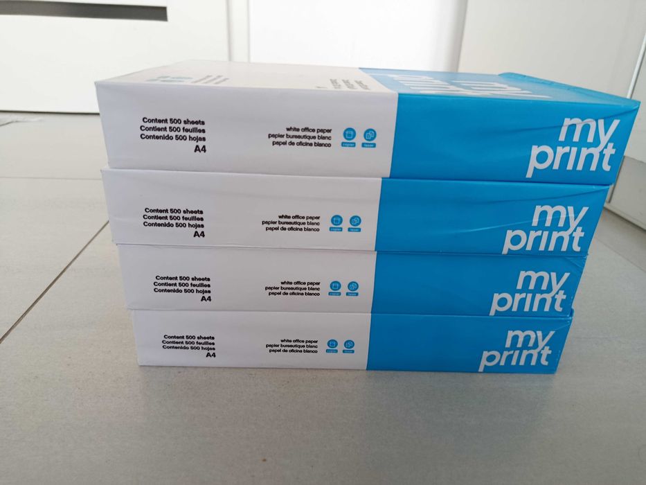 Papier ksero biały do drukarki A4 80g karton 4 ryzy