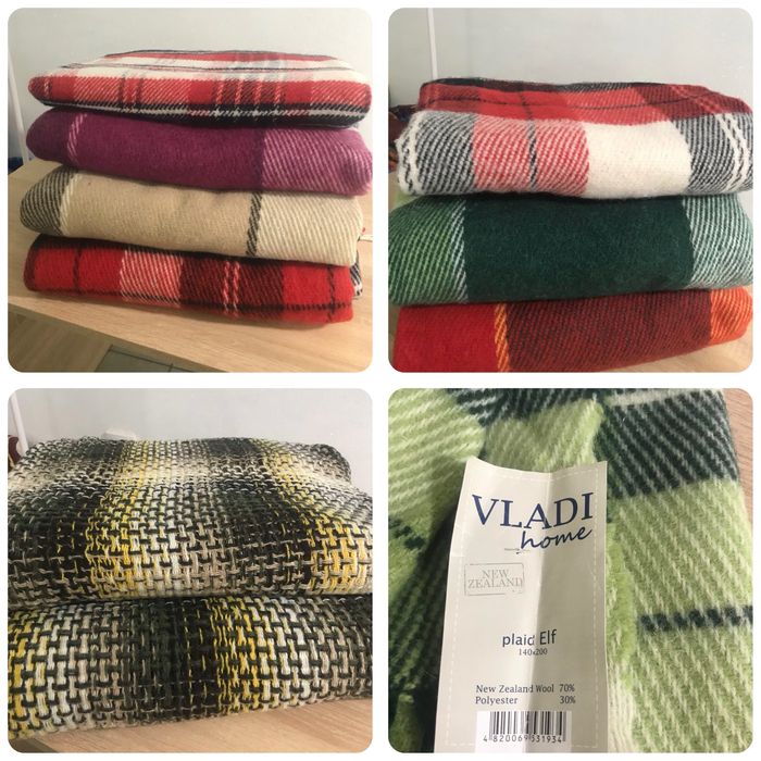 Знижки! Шерстяні пледи, вовна плед, шерстяной плед, владі - vladi