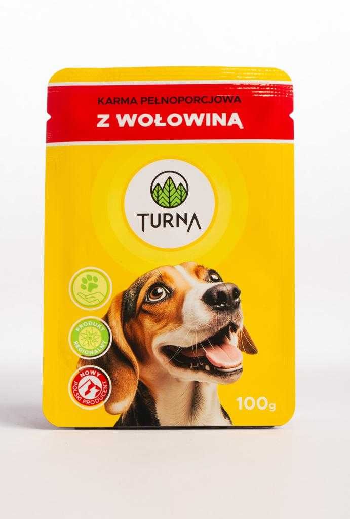 Polski producent karm dla psów TURNA  24szt.Wołowina
