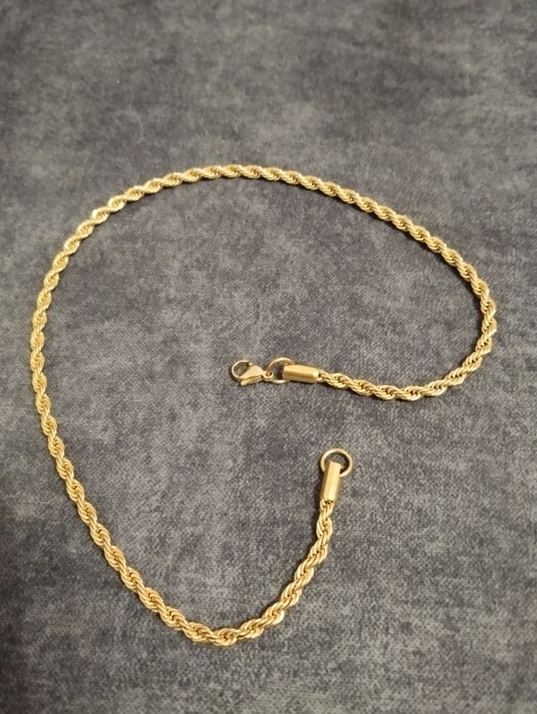 Łańcuszek złoty 4mm
