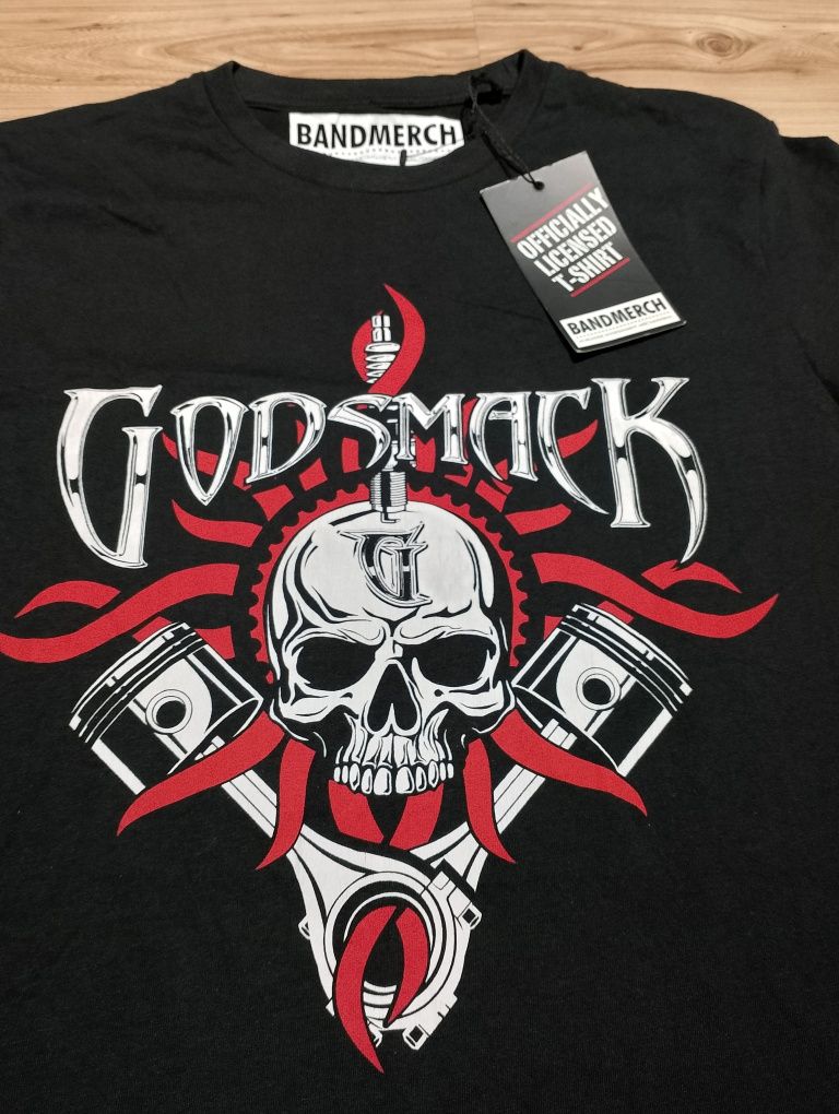 Nowa Czarna Koszulka Godsmack