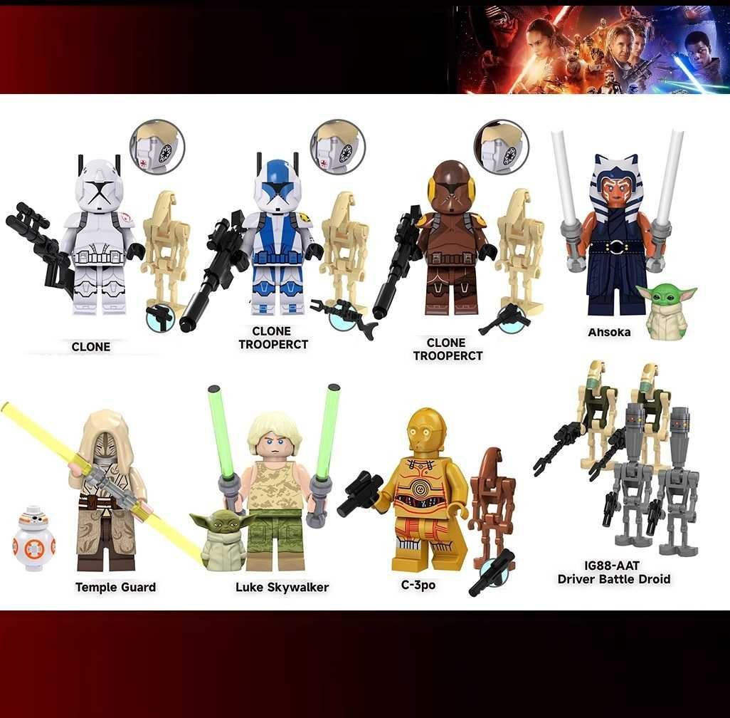 Coleção de bonecos minifiguras Star Wars nº110 (compatíveis Lego)