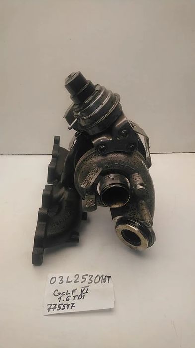 TURBOSPRĘŻARKA 1.6 TDI 90KM 105KM CAYA CAYB CAYC CLNA GOLF VI 03L253016T