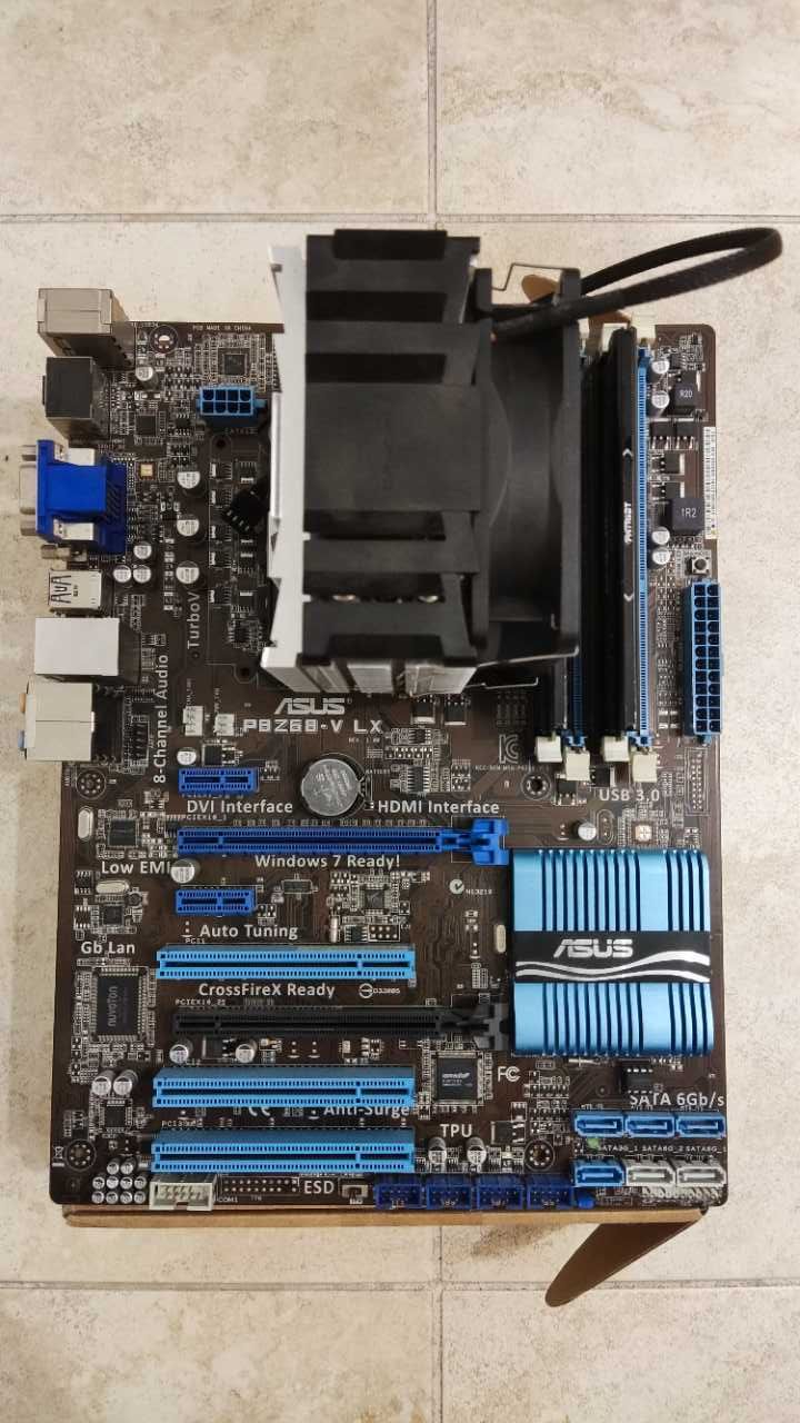 Bundle Asus PBZ68-V LX + I7 2600 + MB + 32GB DDR3