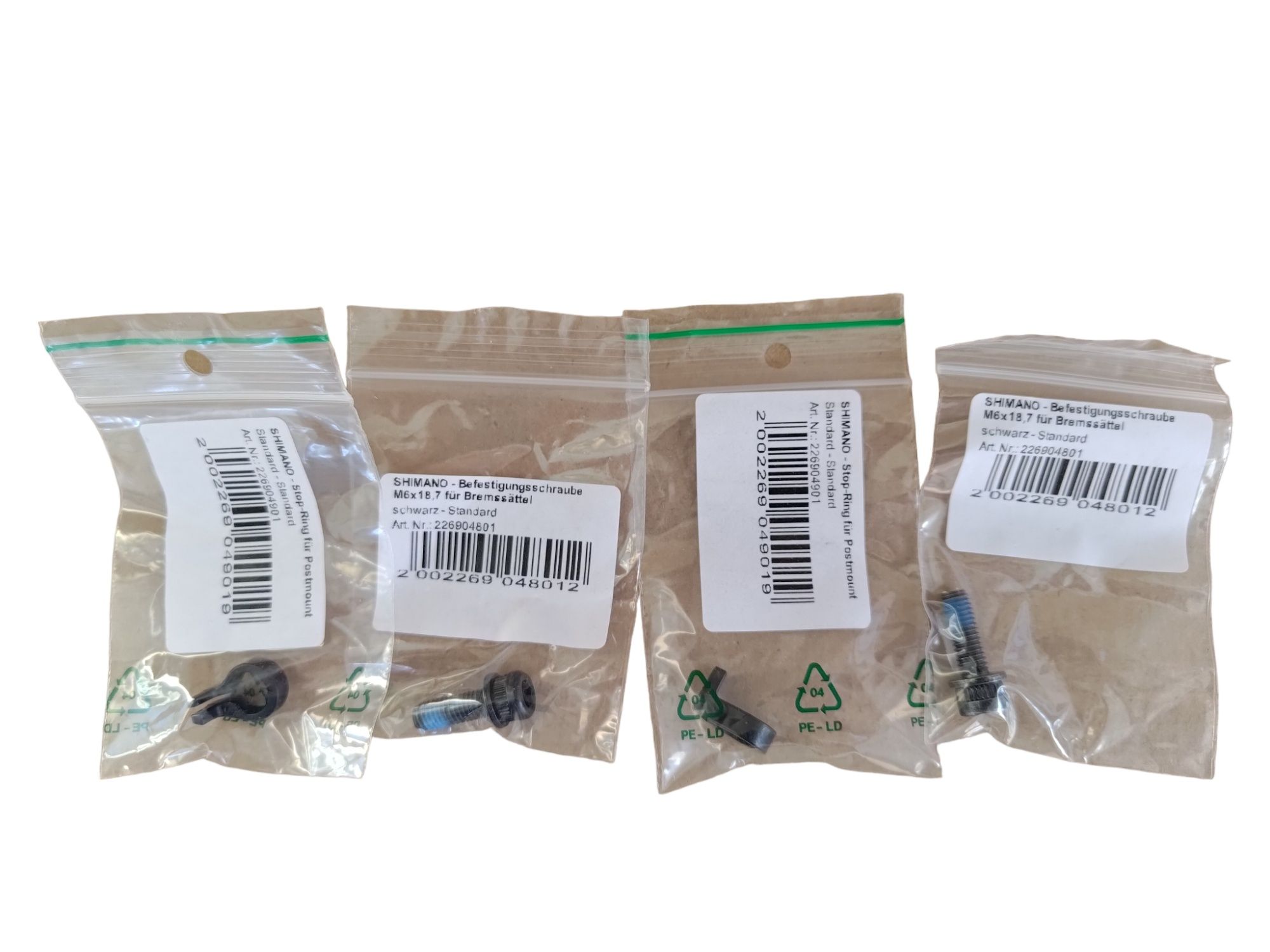 Dwie śruby Shimano M6 x 18,7 do zacisków i adapterów z blokadą /062-06