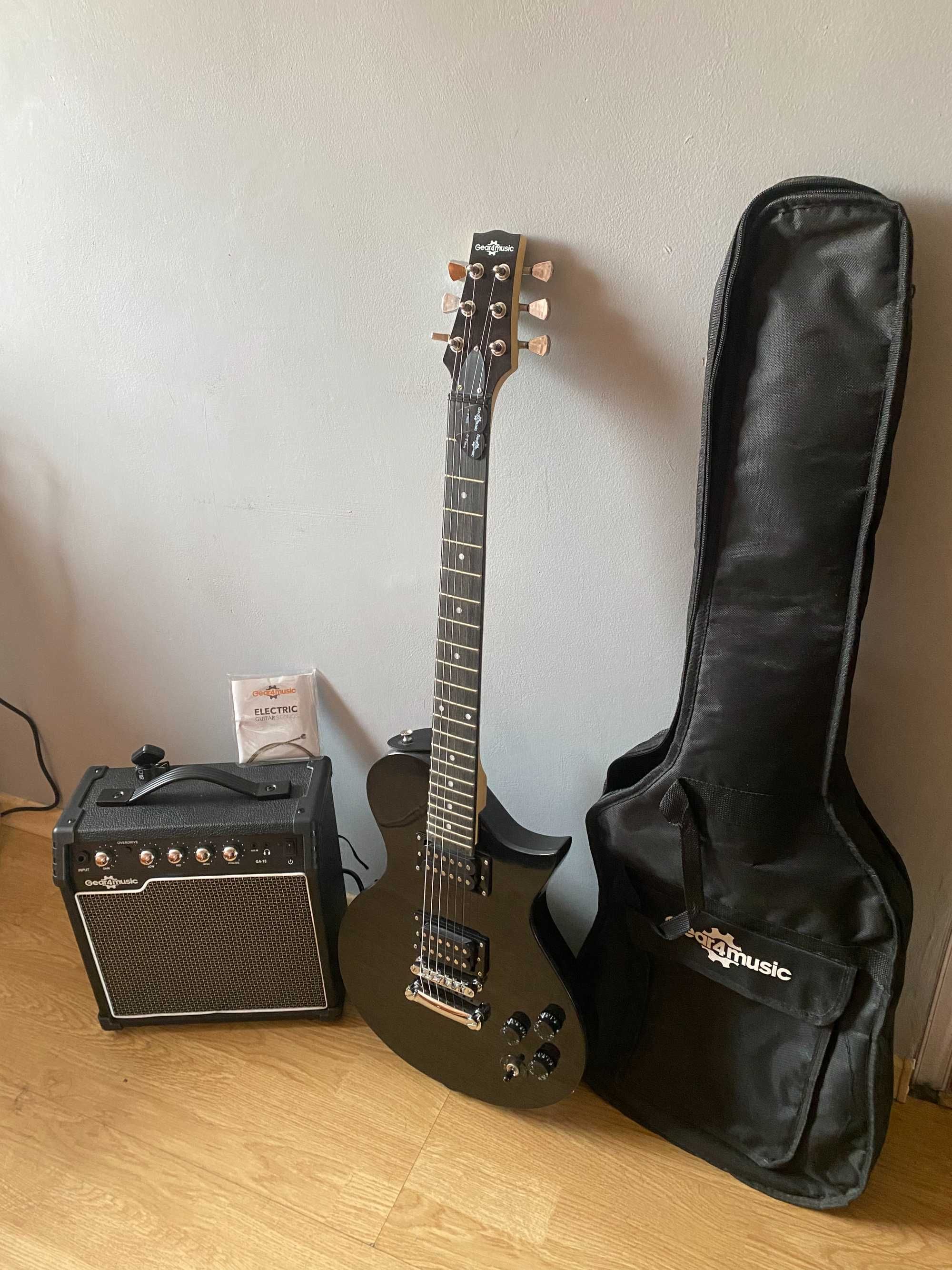 ZESTAW Gitara elektryczna New Jersey II + wzmacniacz + tuner akcesoria