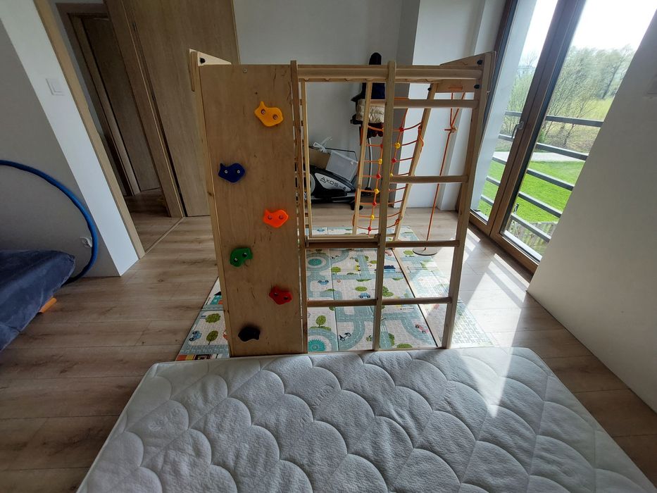 Plac Zabaw Drewniany dla Dzieci do Domu Domowy Dziecięcy 146x120x120