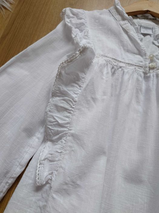 Bawełniana bluzka z falbanami Lindex 140