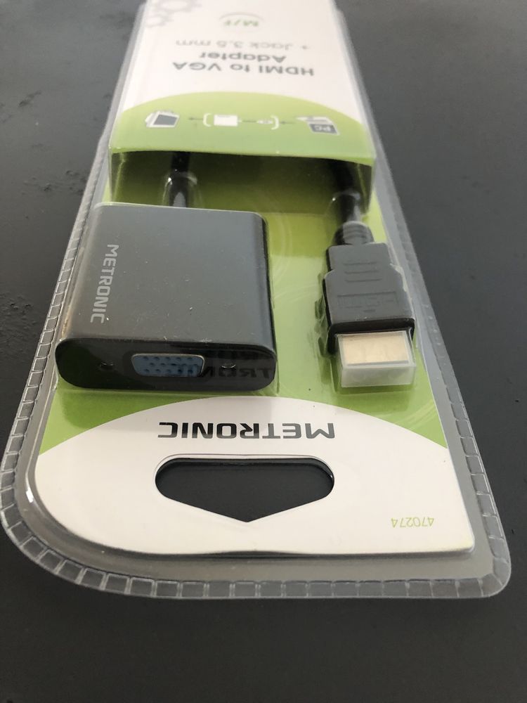 Adaptador HDMI/VGA METRONIC - Novo