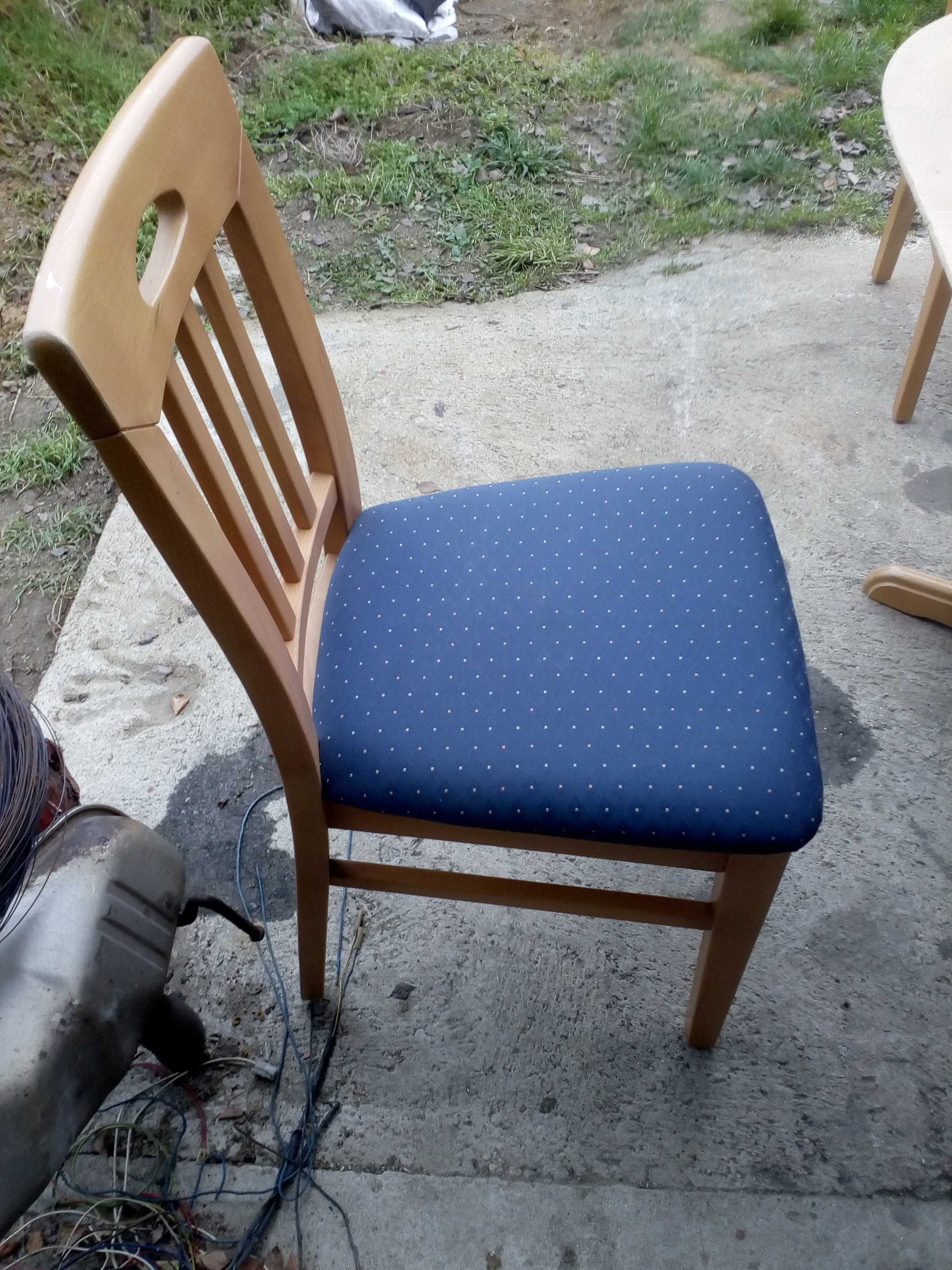 stół rozkładany 2,40m i krzesła stół drewniany lite drewno z niemiec