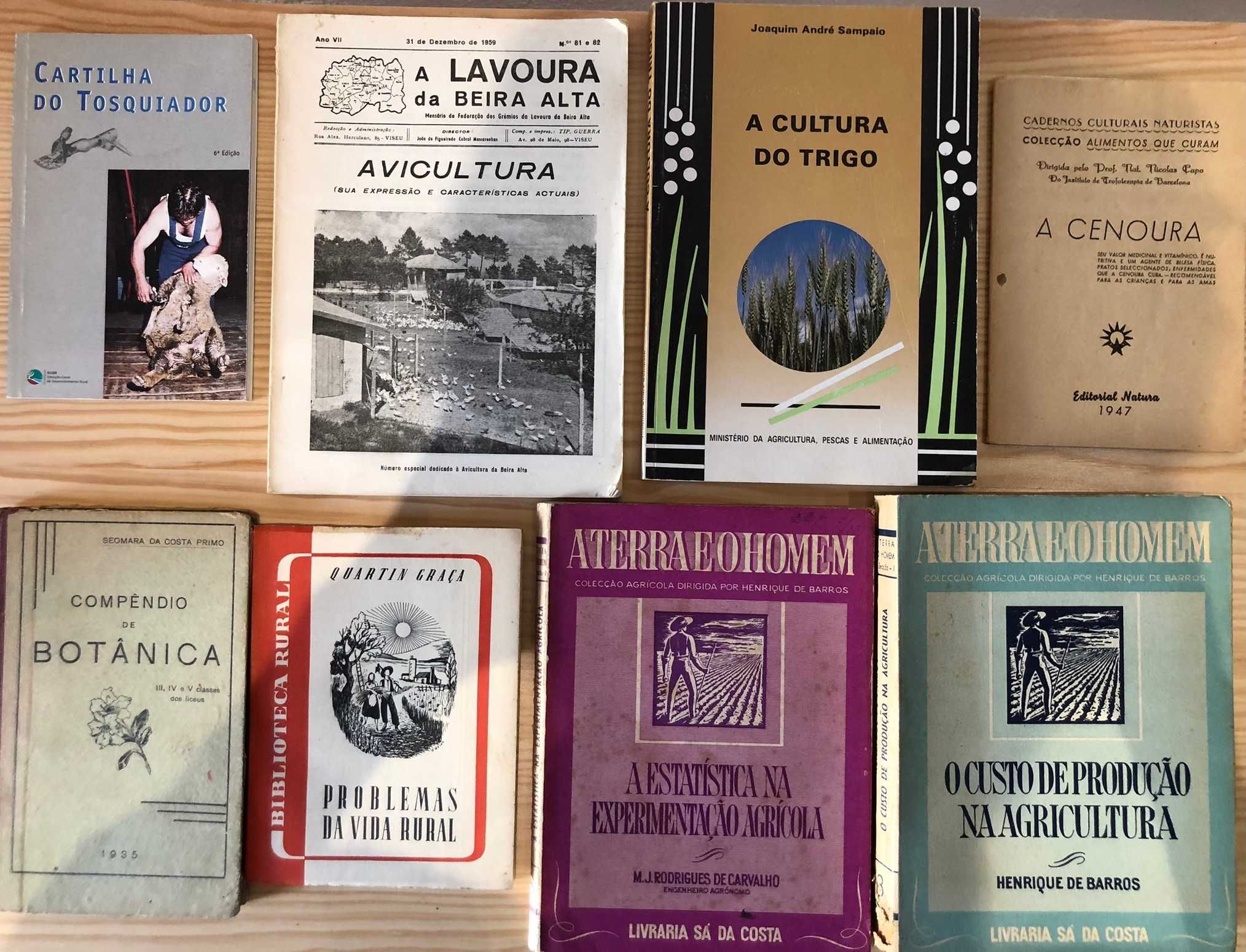 Livros, revistas e brochuras sobre Agricultura