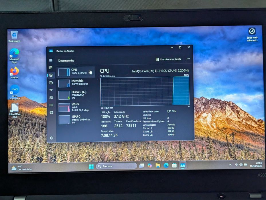 Lenovo X280 I2.5" | I3 | 8GB | 256GB #1