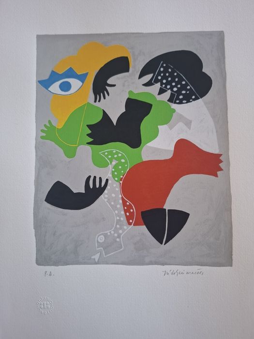 Serigrafia José de Guimarães "Os Maias"