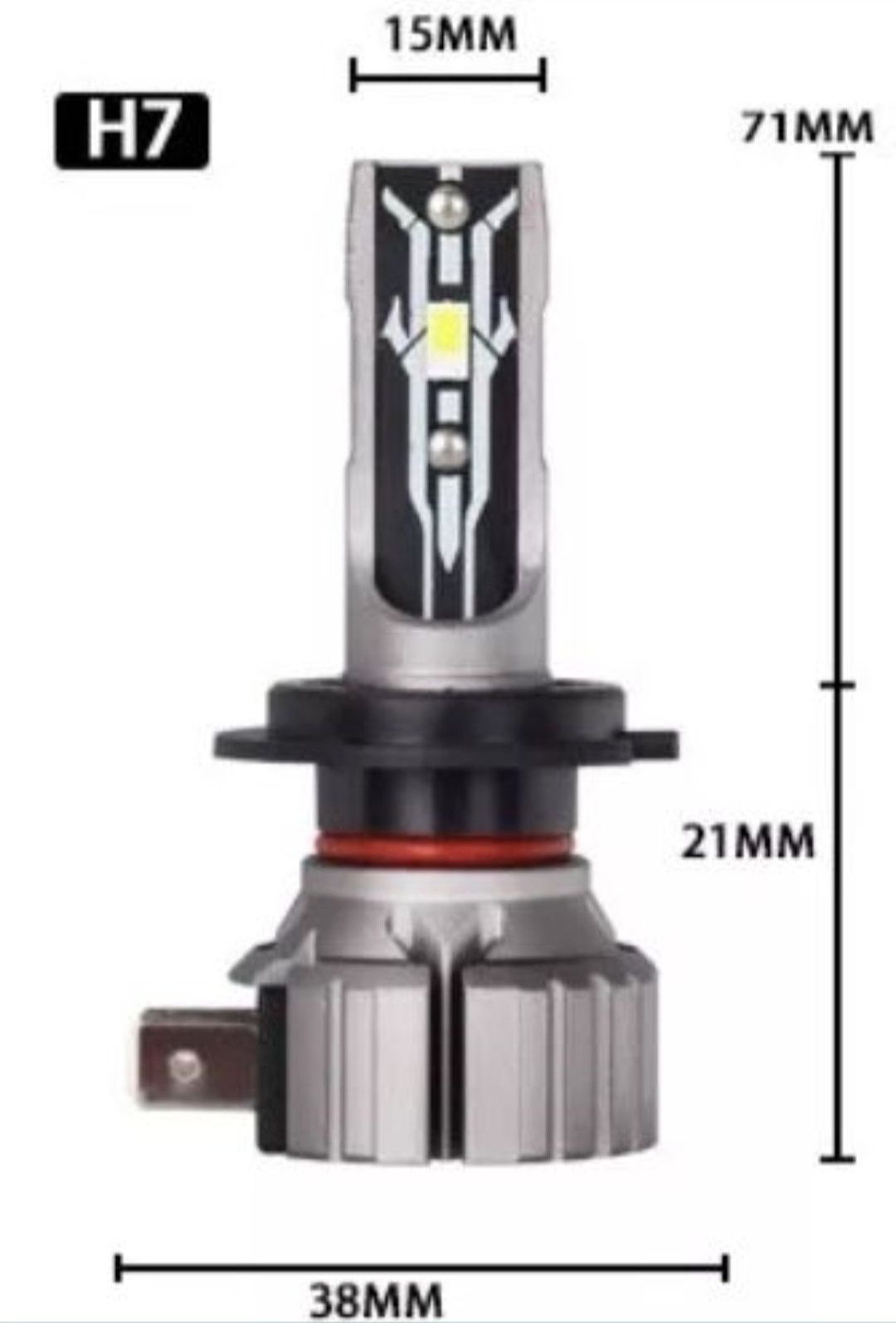 Kit Mini Lâmpadas Leds H7 Canbus ( 6000K )( 180watts )( NOVAS )