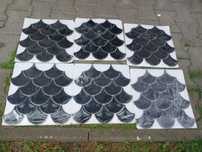 Plytki czarne lezki 1.1m²