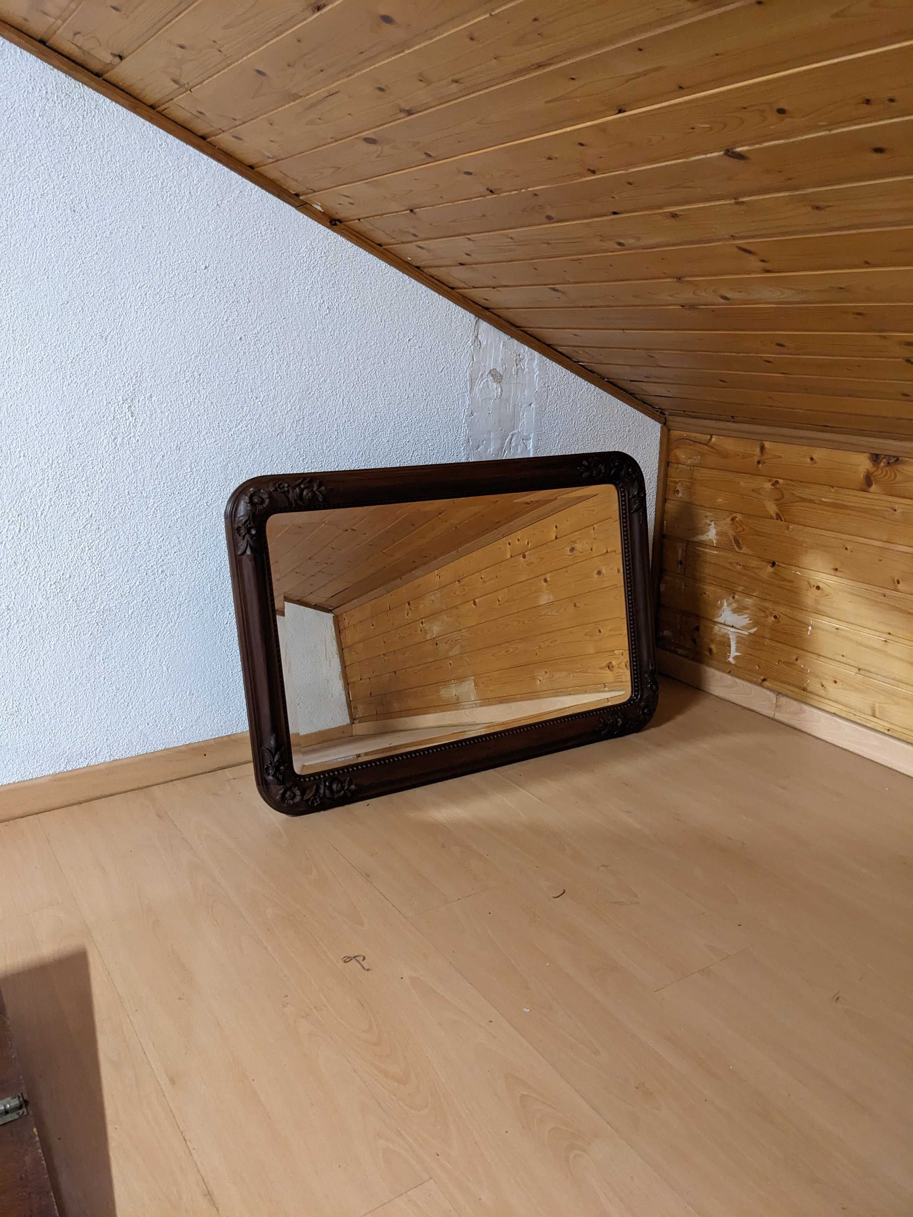 Espelho em madeira de Mogno