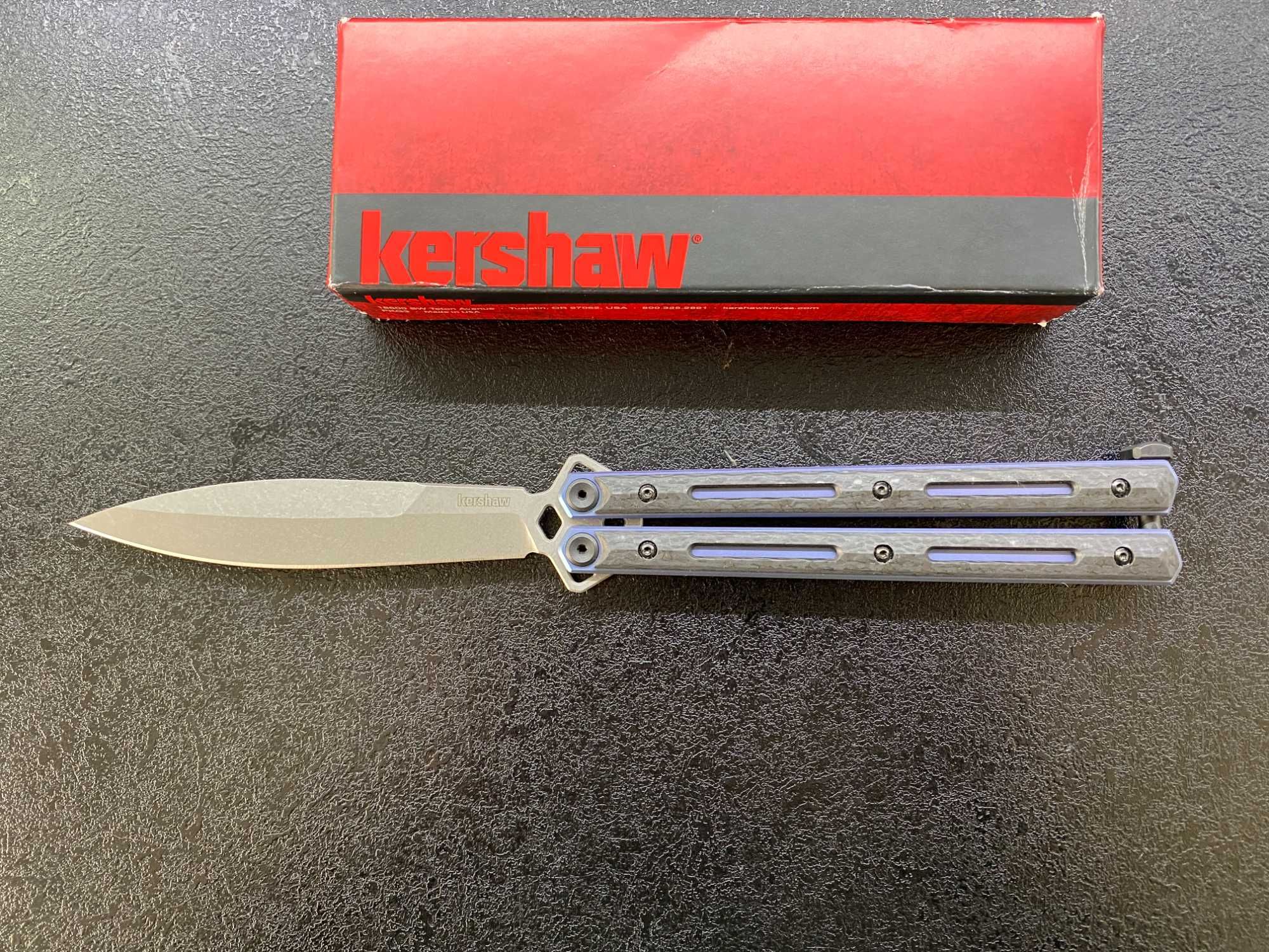 Метелик Kershaw Lucha Balisong 5150CF. CPM20CV, Carbon, Titanium. USA