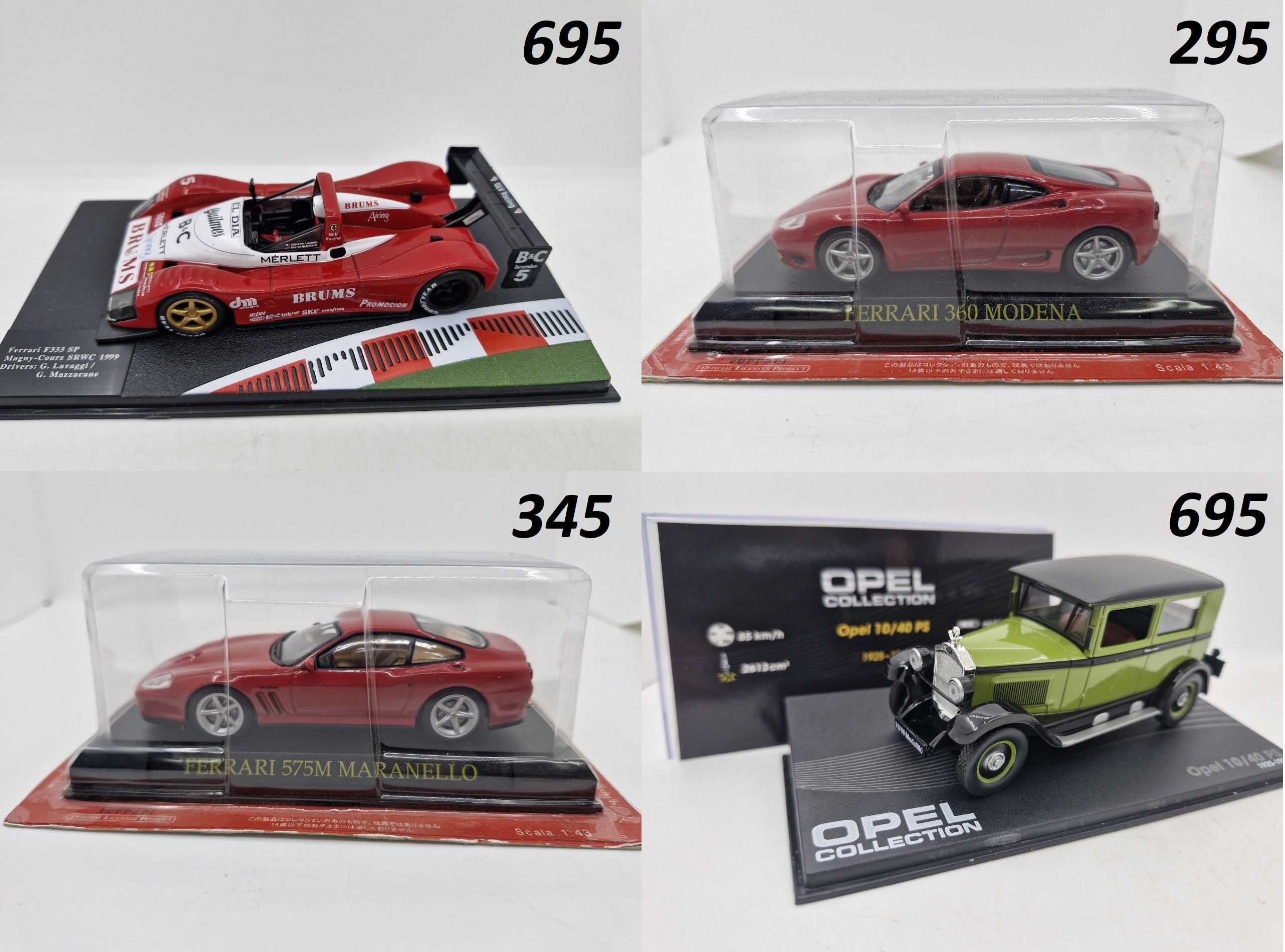 Ferrari Collection, Porsche Model Collection, OPEL COLLECTION