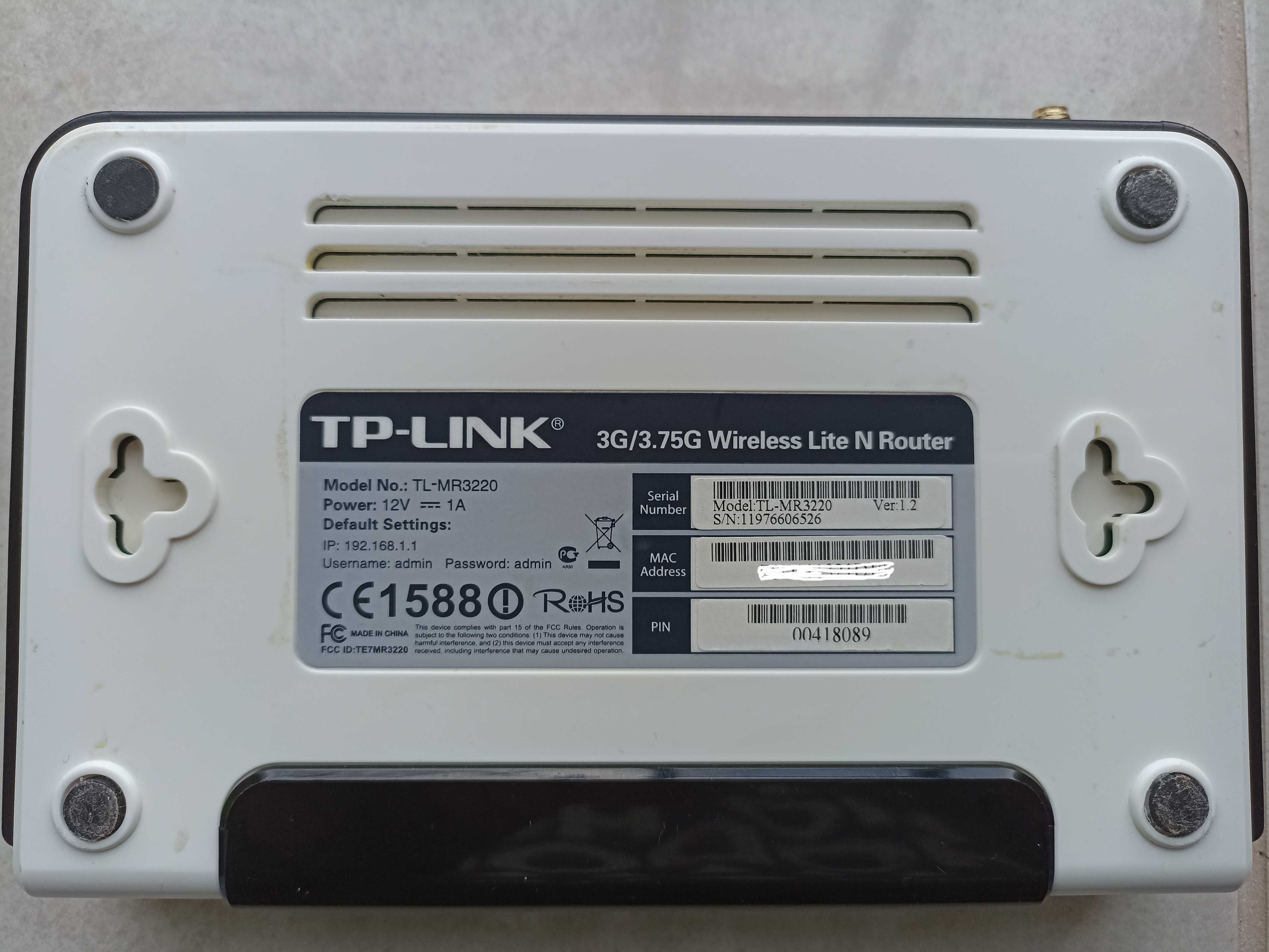 Wi-Fi маршрутизатор TP-LINK TL-MR3220 v1.2 на OpenWrt